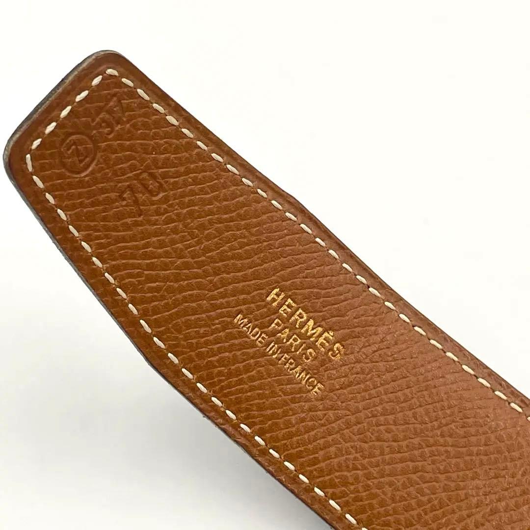 極美品✨HERMES コンスタンス レザーベルトH字型バックル サイズ70箱付き