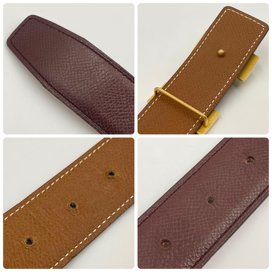 極美品✨HERMES コンスタンス レザーベルトH字型バックル サイズ70箱付き