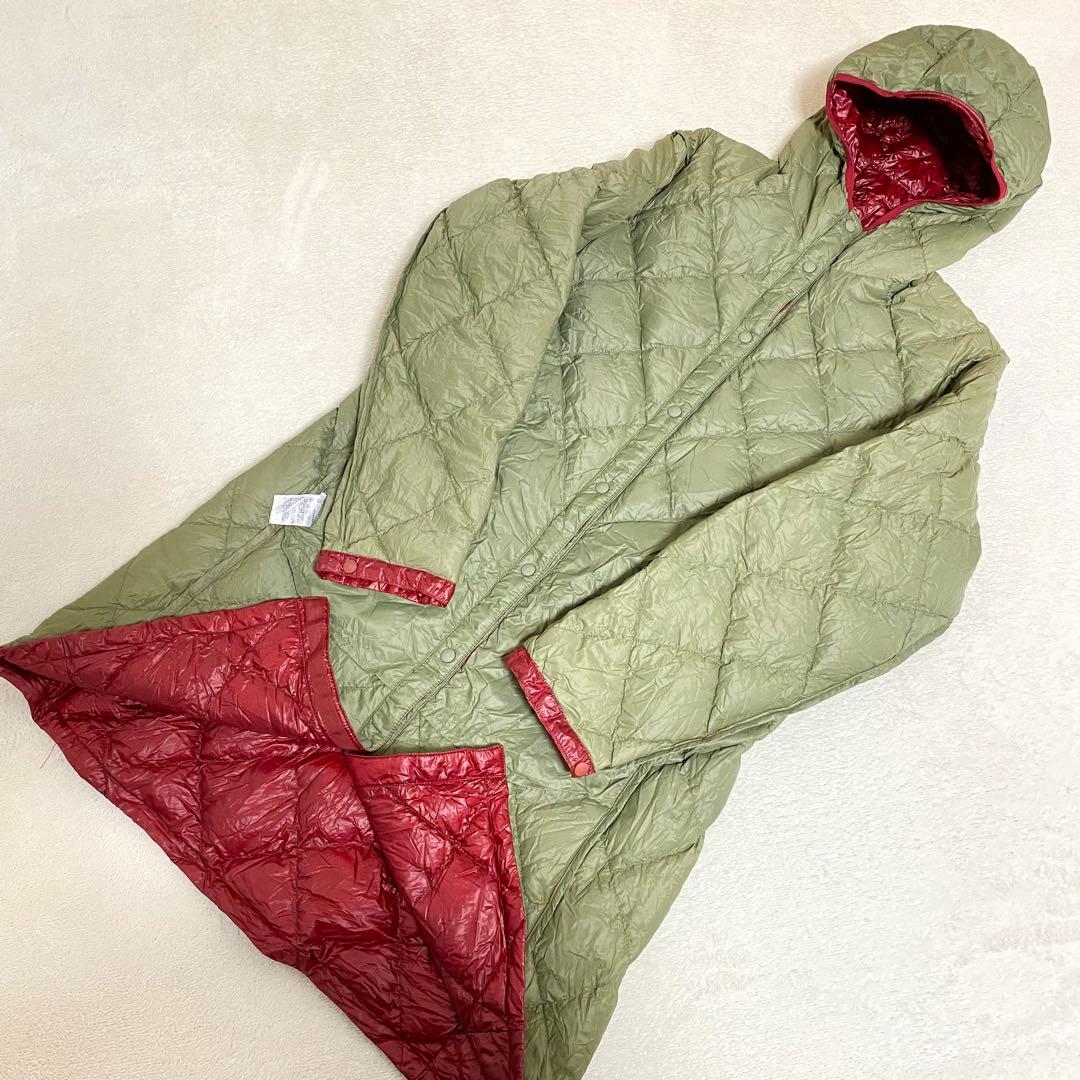 ★美品 収納袋付 montbell モンベル トラベルダウンコート レッド L