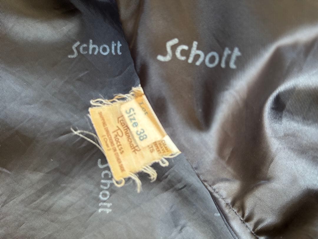 schott シングルライダース サイズ38
