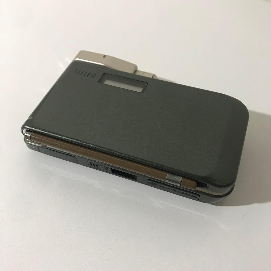 【美品】Sony Ericsson W44S カーキ（グリーン）ガラケー