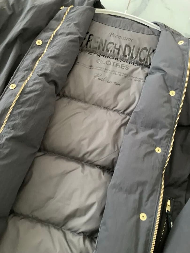 ピュアルセシン　フレンチダックダウンサイドジップジャケット（スミクロ）