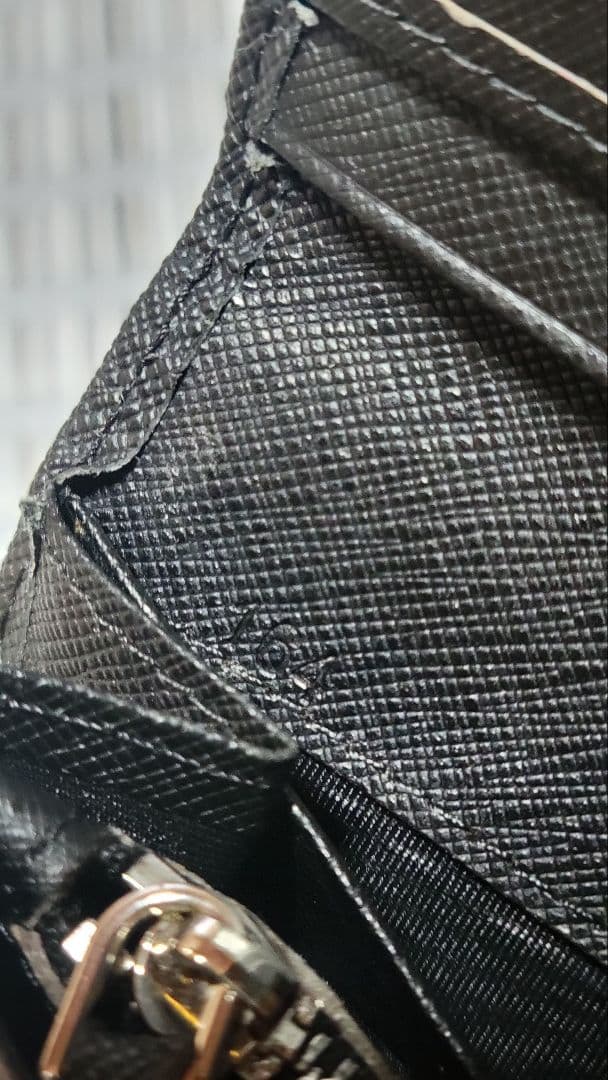 ス*カ様 PRADA サフィアーノ 長財布 ブラック