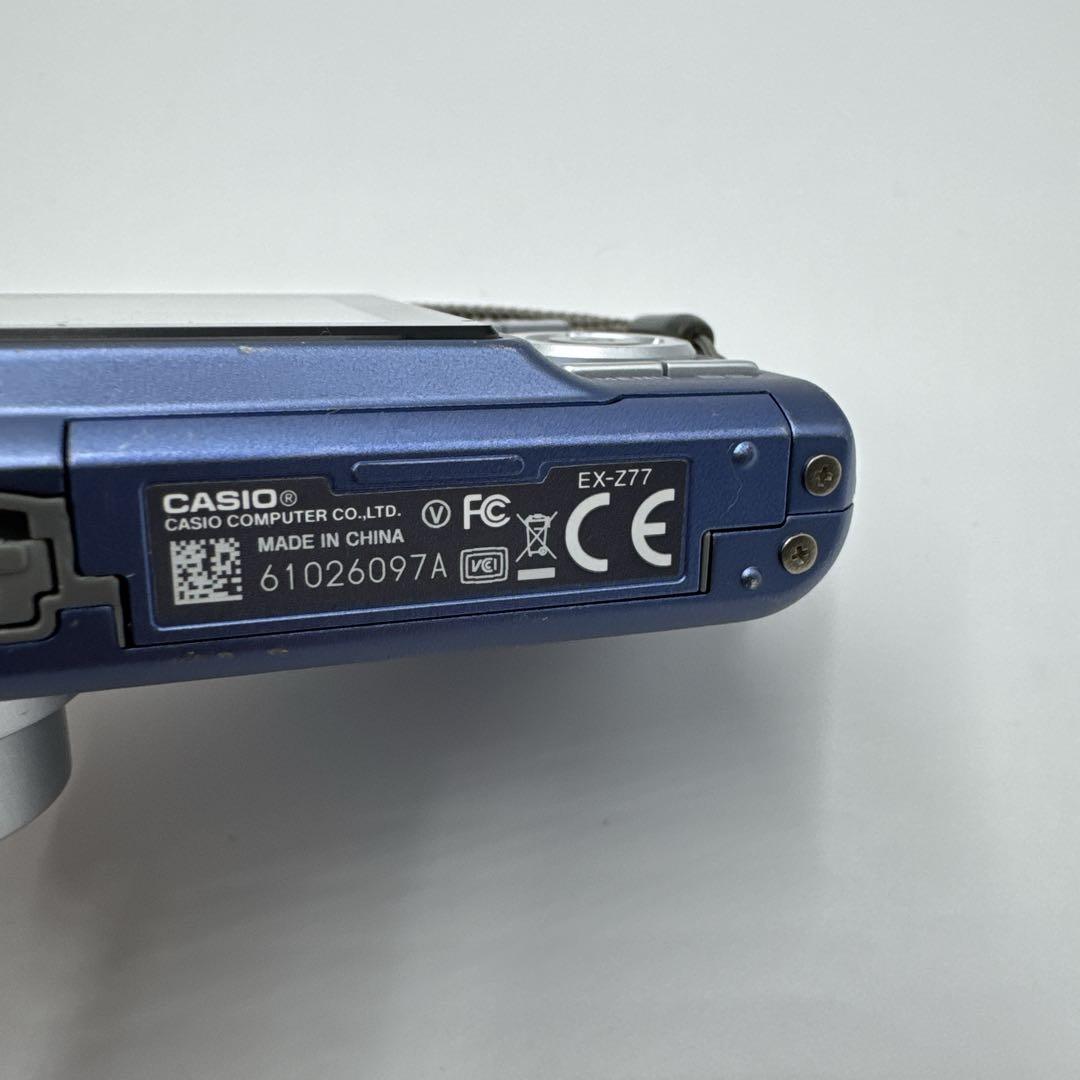 CASIO カシオ EXILM EX-Z77 デジカメ 水色 ライトブルー