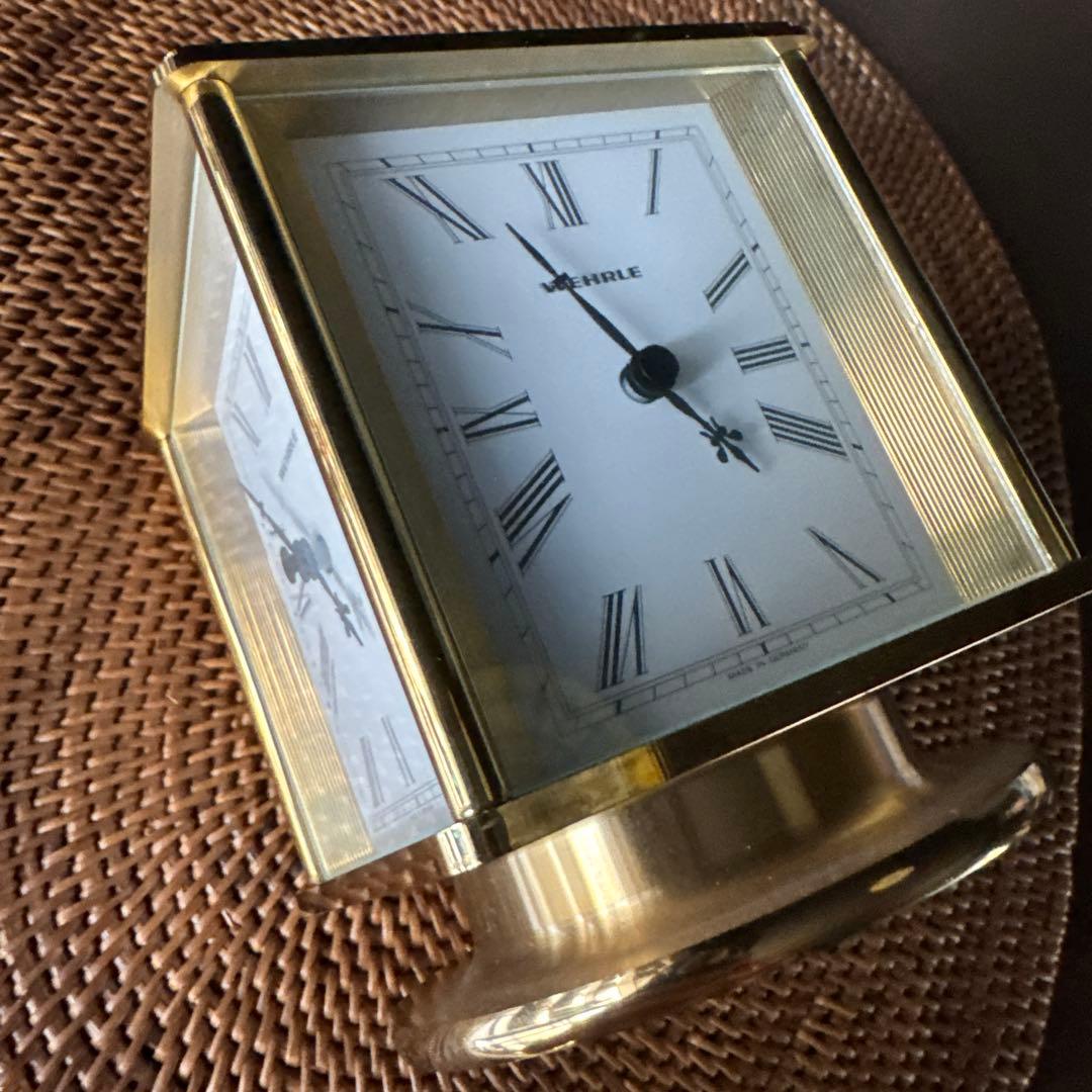 WEHRLE 会議卓時計　ゴールド 置時計 クラシック