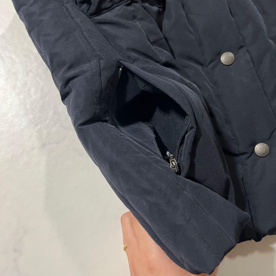 バーバリーロンドン ダウンベスト ノバチェック ブラック 黒 38 M