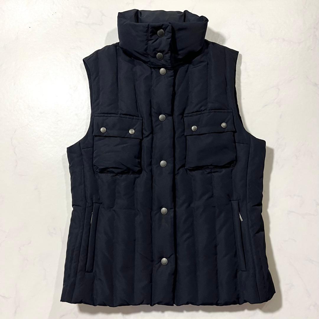 バーバリーロンドン ダウンベスト ノバチェック ブラック 黒 38 M