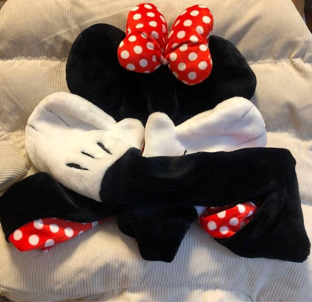 【ミニー】手袋付き マフラーキャップ ファンキャップ 東京ディズニーリゾート