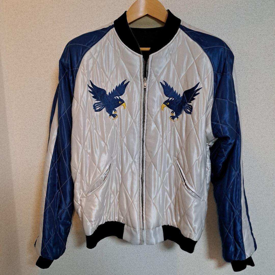 東洋 スカジャン スーベニア スカルスネーク 中綿キルティングモデル XL