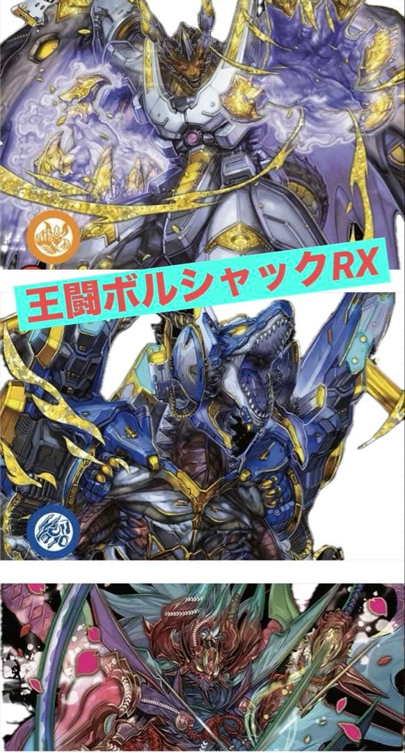 王闘ボルシャックRX デッキ　スリーブ、デッキケース付き　デュエマ