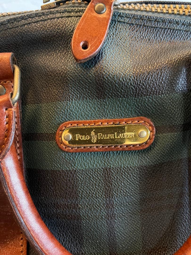 【正規品】ポロラルフローレン｜ボストンバッグ　ブラックウォッチ　タータンチェック