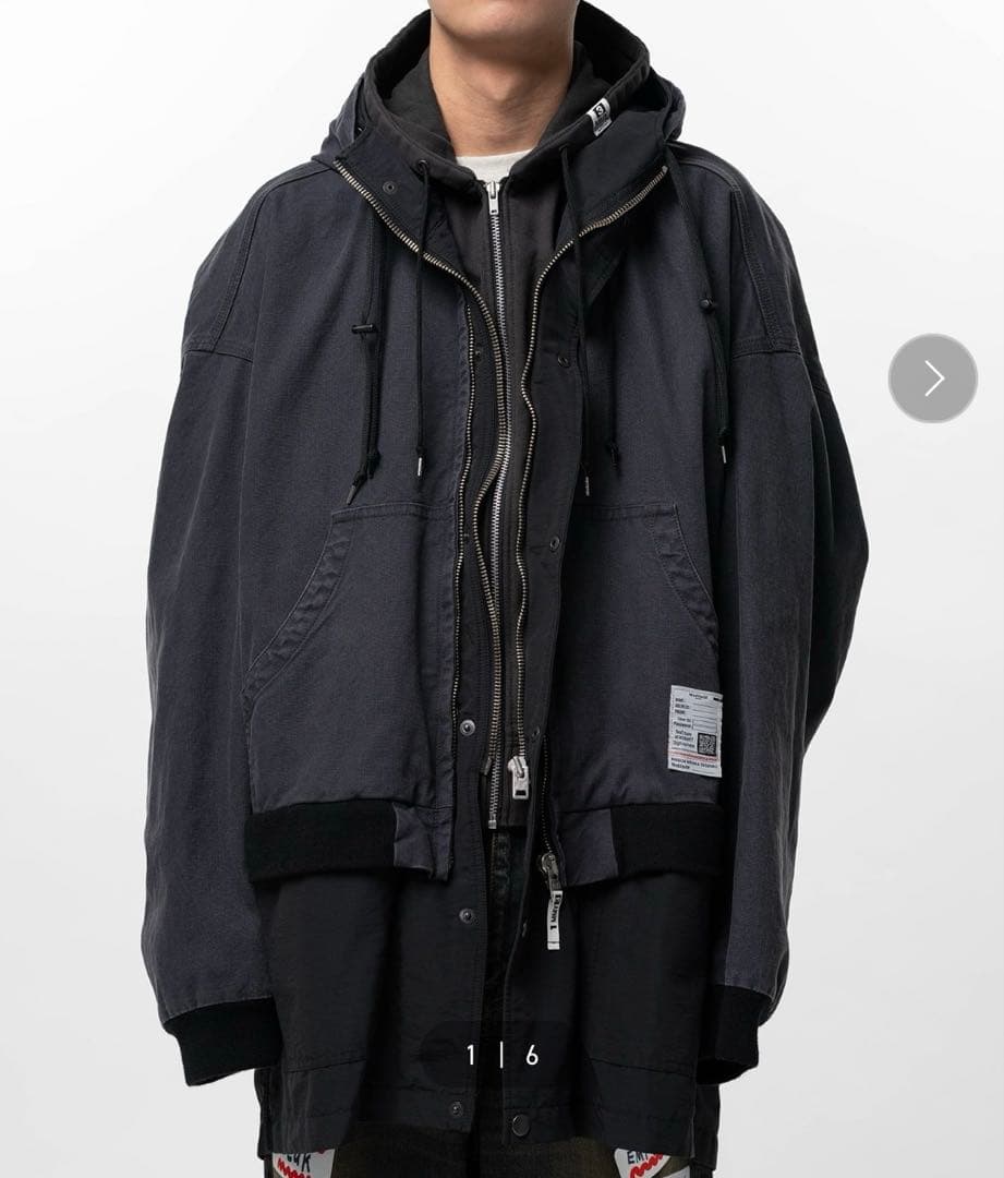 ジャケット・アウター MIHARA YASUHIRO TRIPLE LAYERED COAT