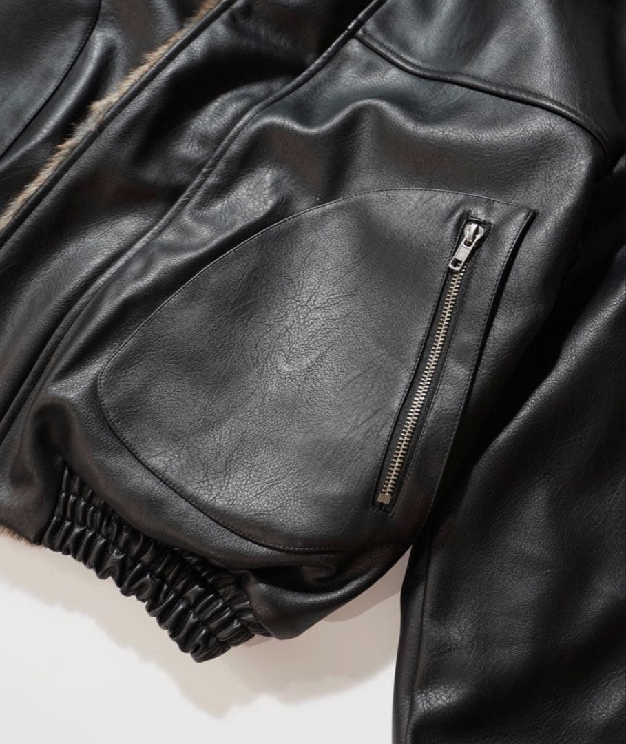 Camphorwoodフェイクレザーファー2wayリバーシブルフライト