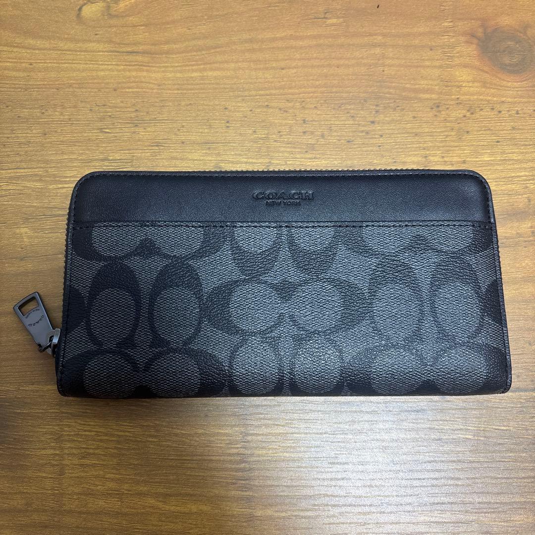 COACH ブラック 長財布 箱付き