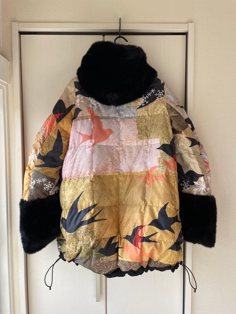 カミシマチナミ リバーシブル 2way ダウンジャケット