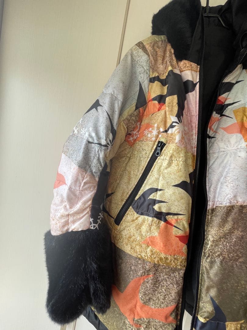 カミシマチナミ リバーシブル 2way ダウンジャケット