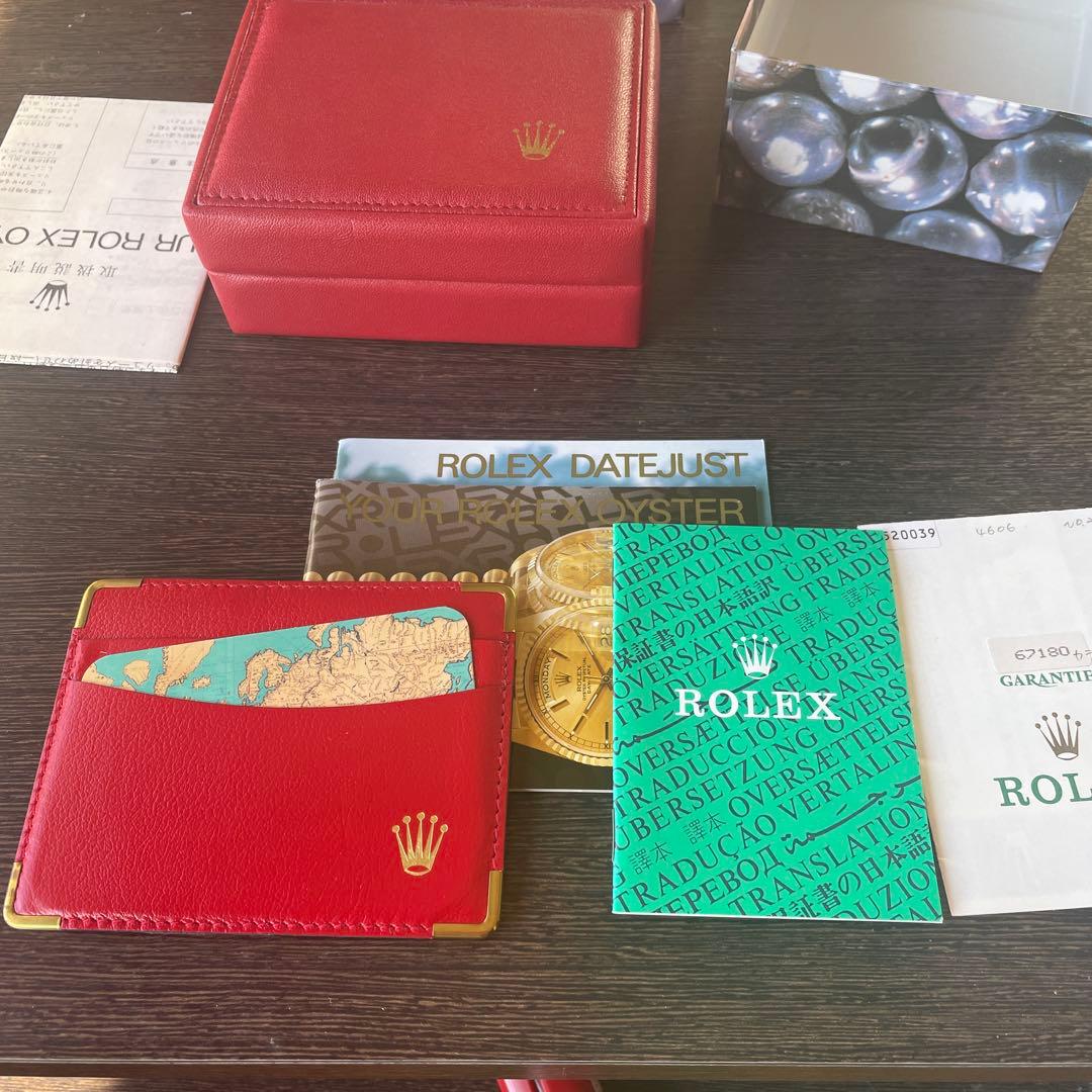 ロレックス レザー ボックス 赤