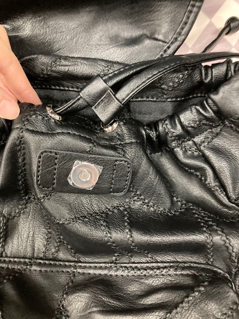 ASON リュックバックパック レザー ブラック