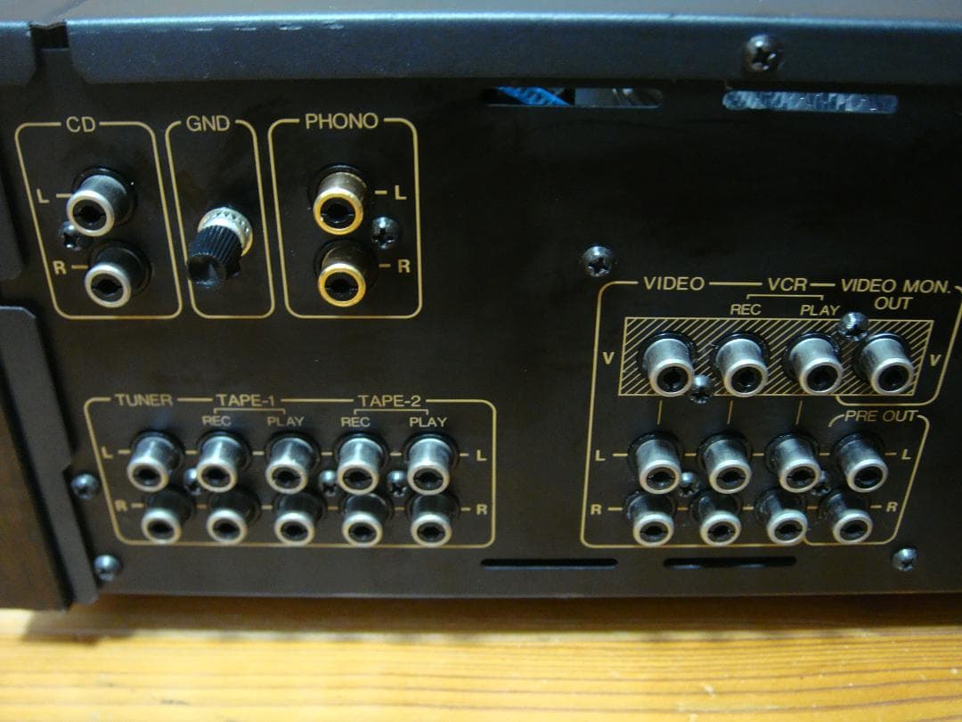 整備済 ONKYOオンキョー Integra A-817RXⅡ 木目パネル