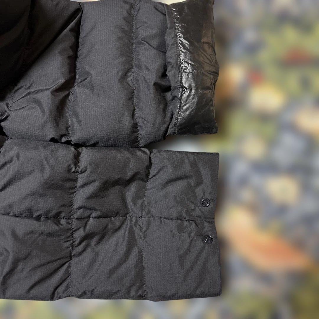 mont-bell フード付きロングダウンジャケット ブラック