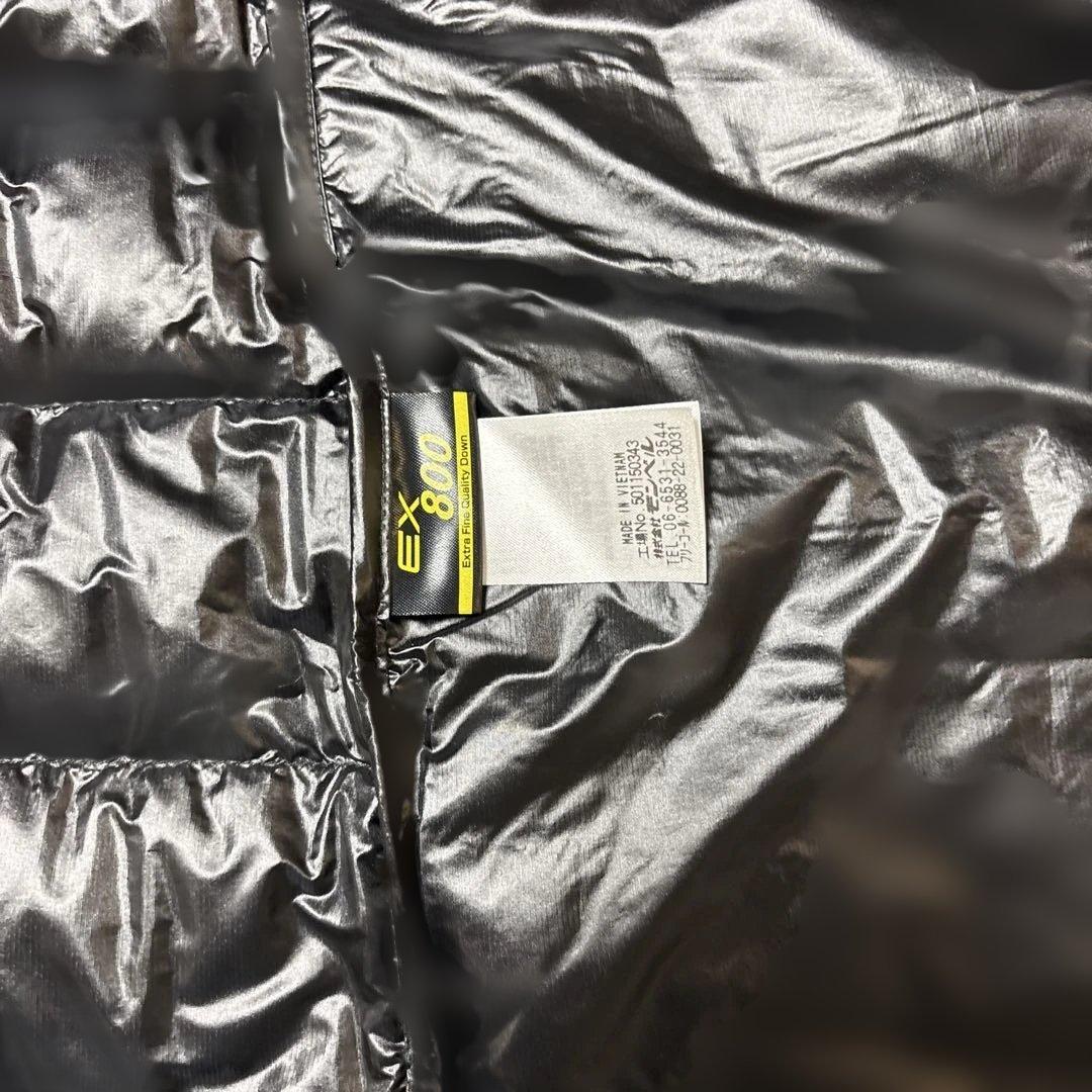 mont-bell フード付きロングダウンジャケット ブラック