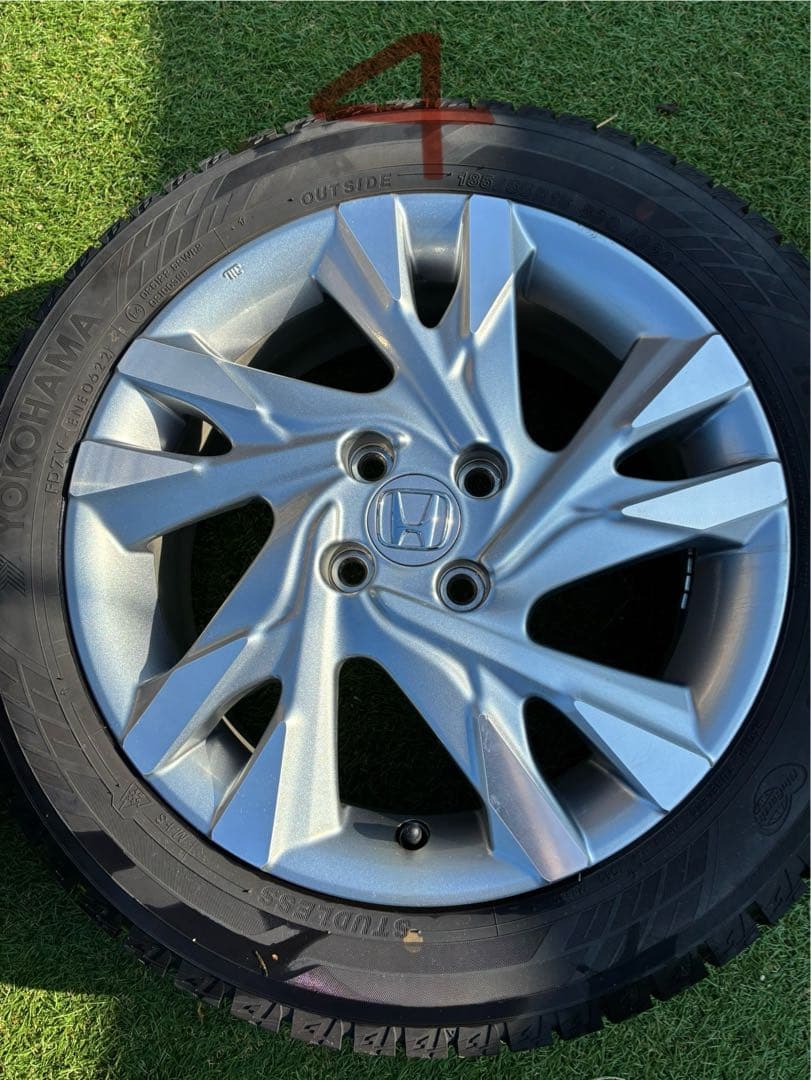 ★ホンダシャトル純正ホイール4本セット ★スタッドレス ★バリ溝　★送料込み
