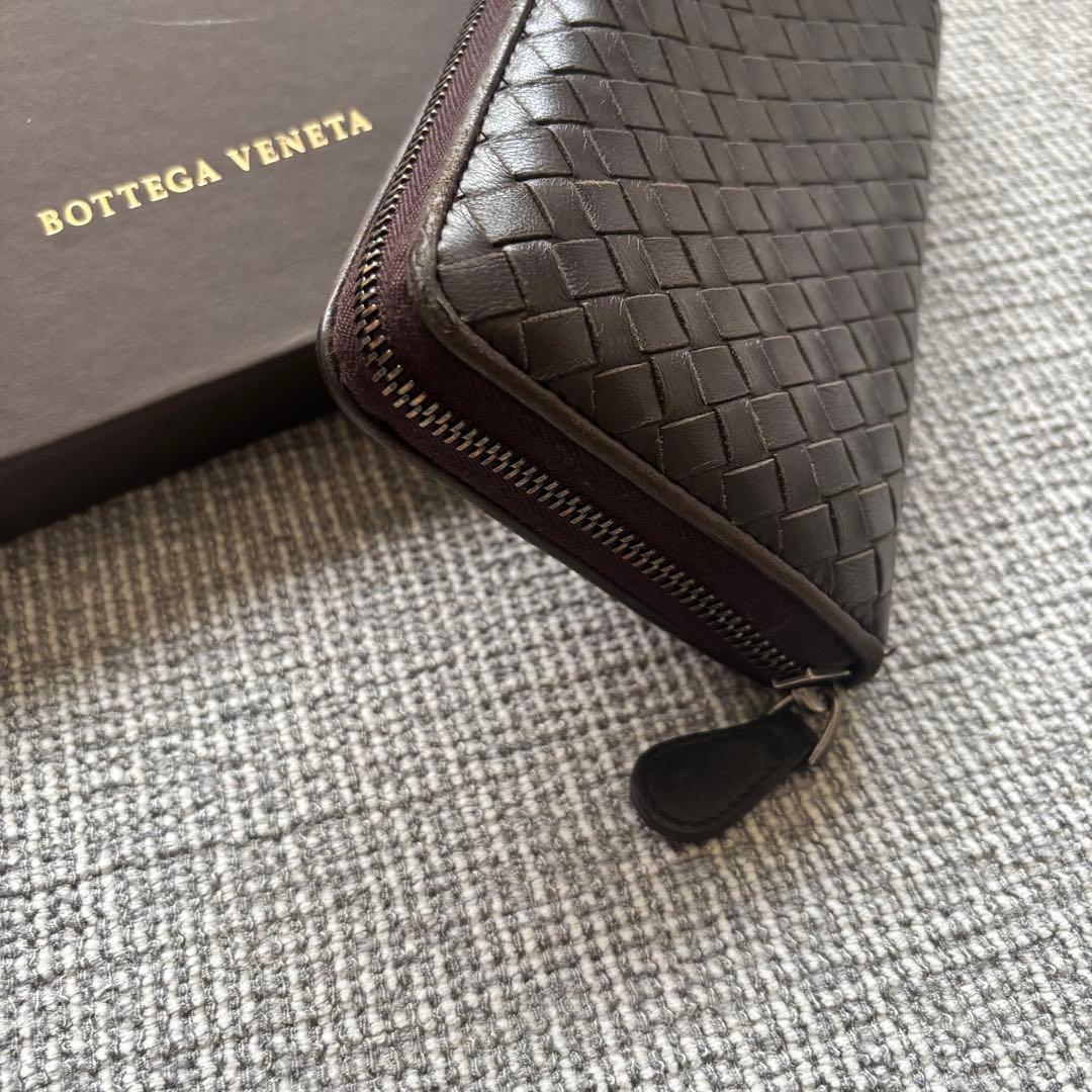【美品】ボッテガヴェネタBottega Veneta ブラウン長財布