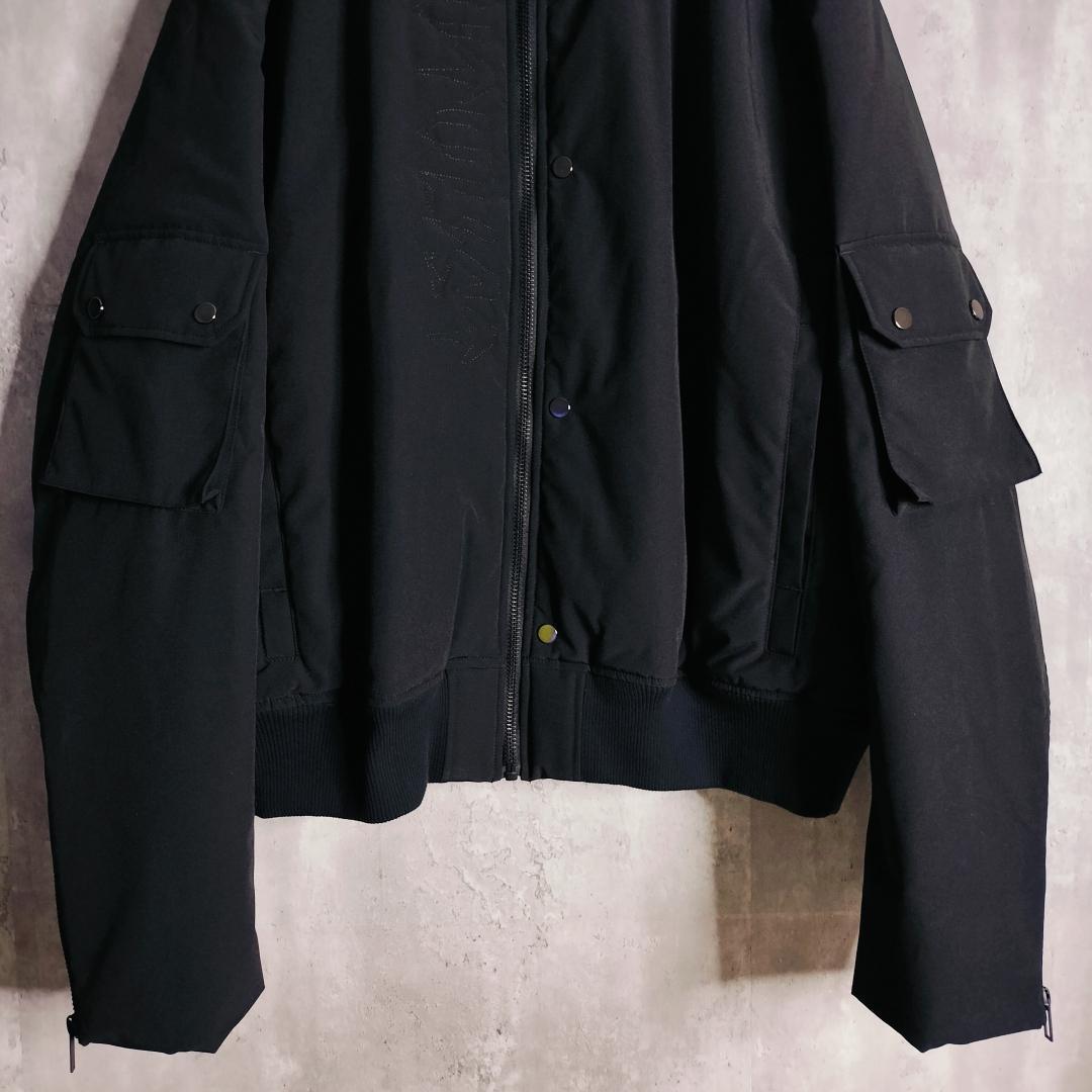 【23AW・美品】カタリスト 両面ステッチ刺繍ロゴ ナイロン ボンバージャケット