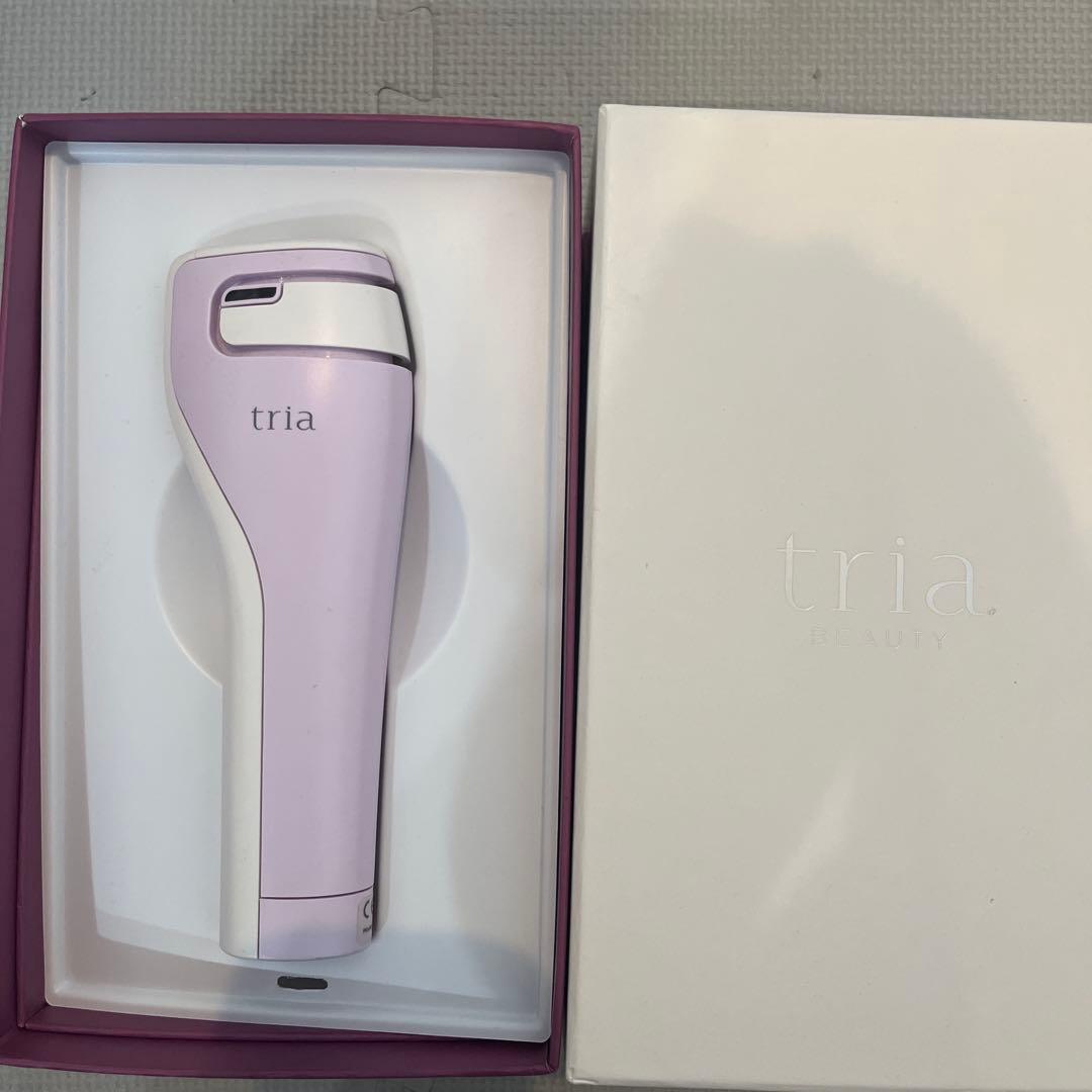 tria 美顔器 パープル 充電スタンド付き