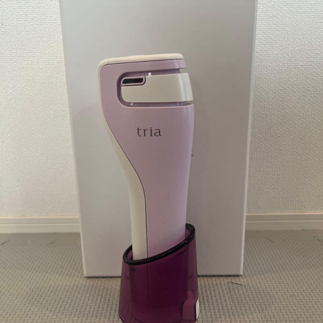 tria 美顔器 パープル 充電スタンド付き