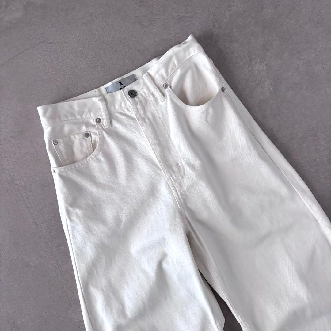 美品 Curensology &RC カーヴィーデニムパンツ ホワイト 36