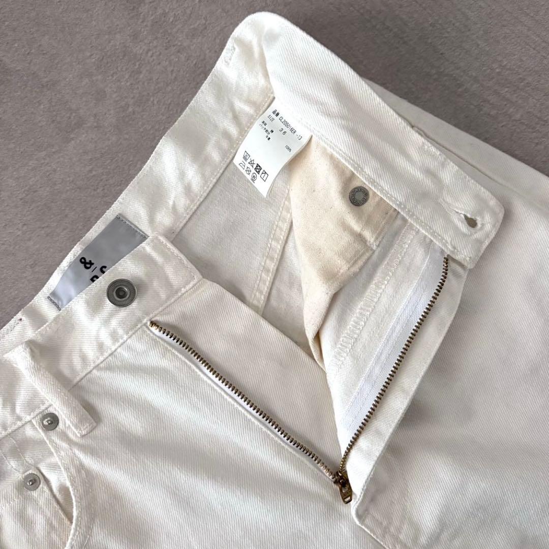 美品 Curensology &RC カーヴィーデニムパンツ ホワイト 36