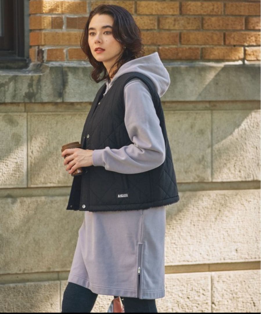 ⭐️新品未使用⭐️AIGLE リバーシブル インサレーション キルティングボアベスト