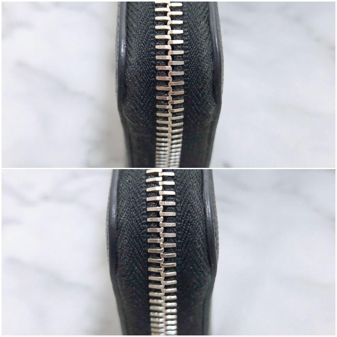 現行❀極美品 RFID搭載 プラダ サフィアーノトライアングル ケース 黒