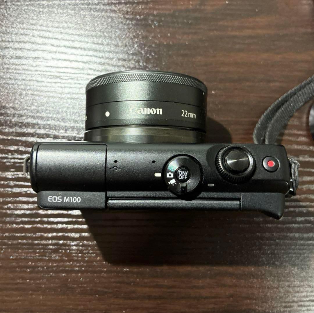 Canon EOS M100ミラーレスカメラ 22mmレンズ付き