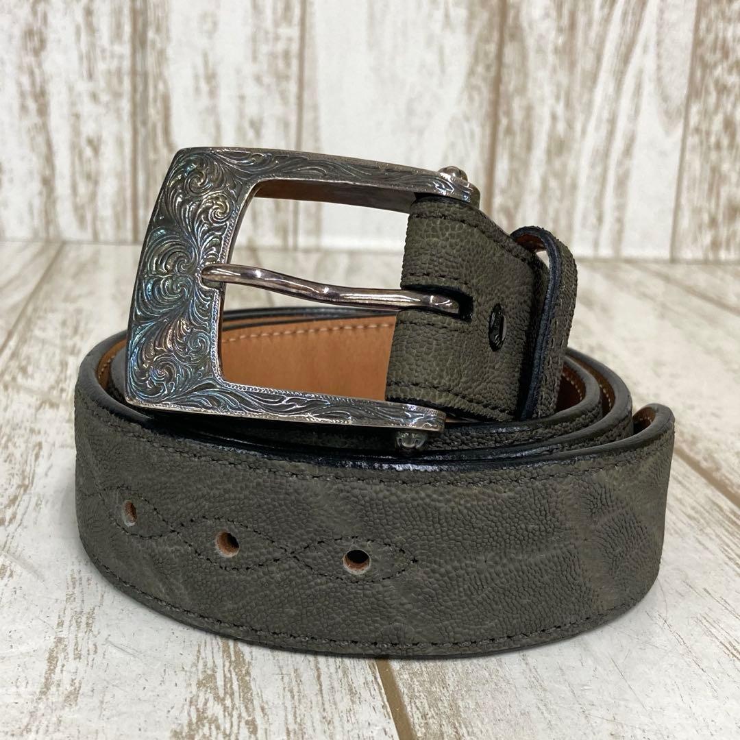 ra-2405) FUNNY レザーベルト エレファント 象皮