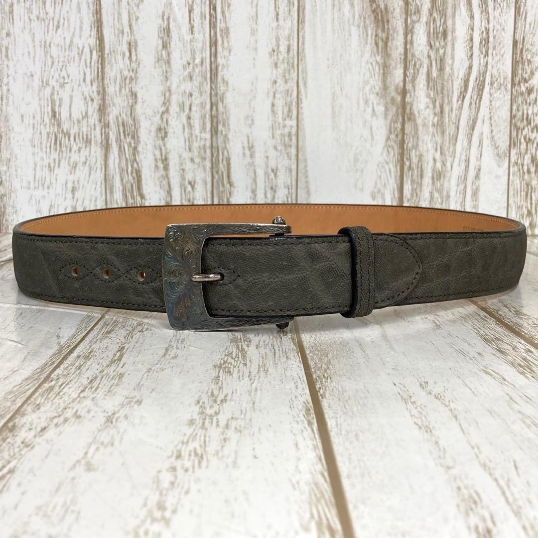 ra-2405) FUNNY レザーベルト エレファント 象皮