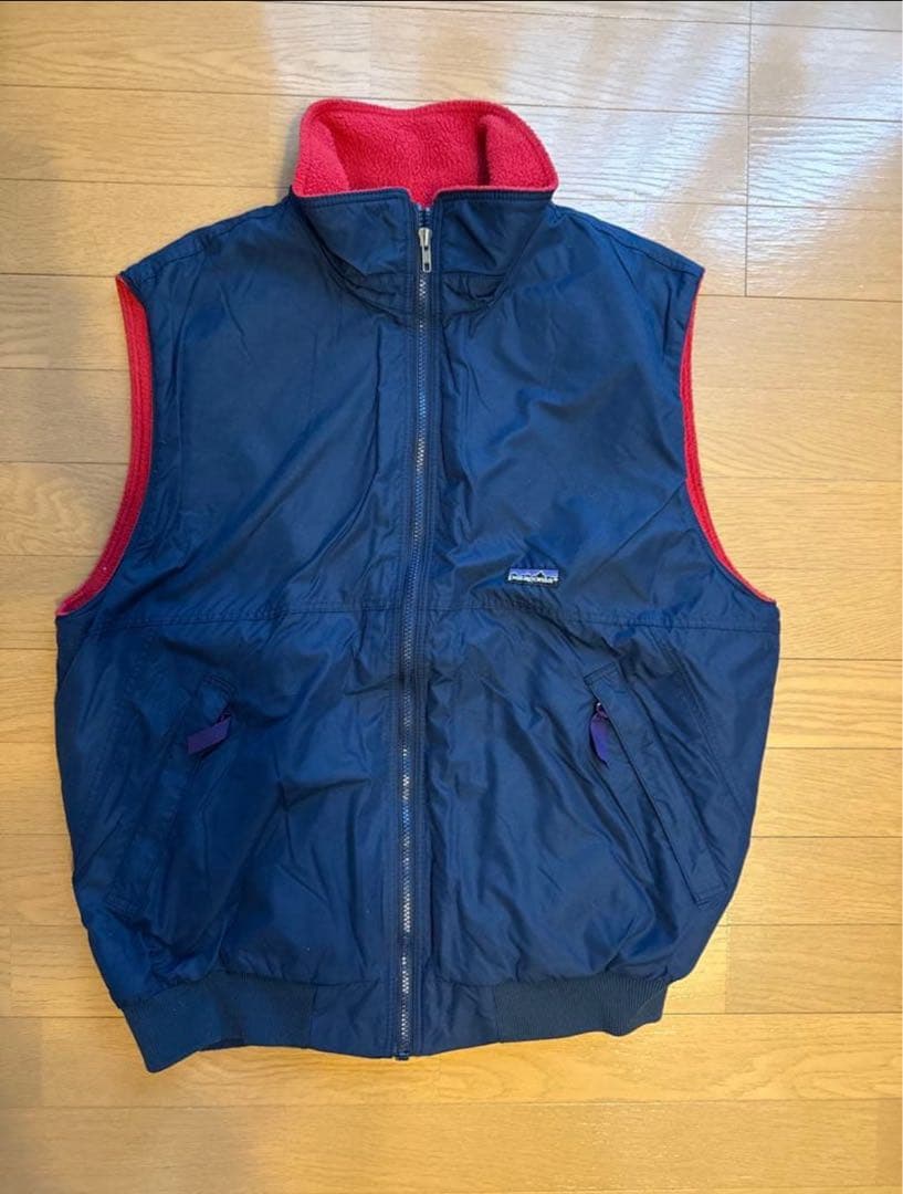 美品USA製90's patagonia シェルドシンチラベスト L