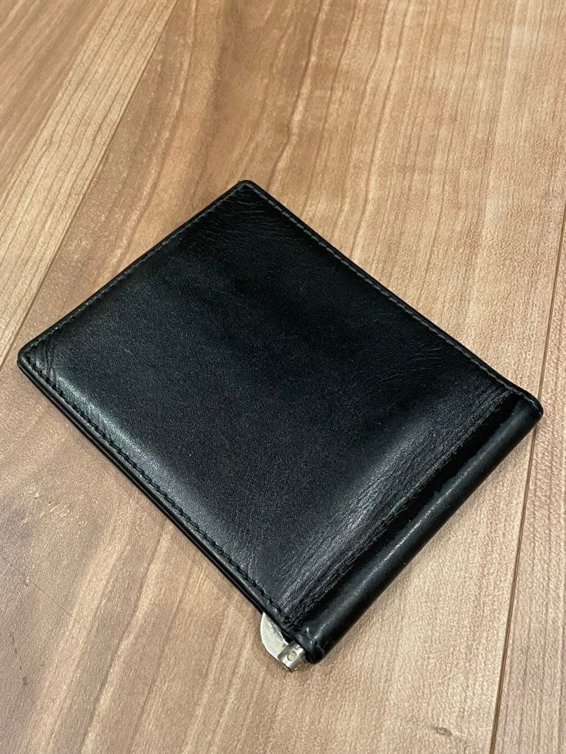 ETTINGER レザー マネークリップ ブラック