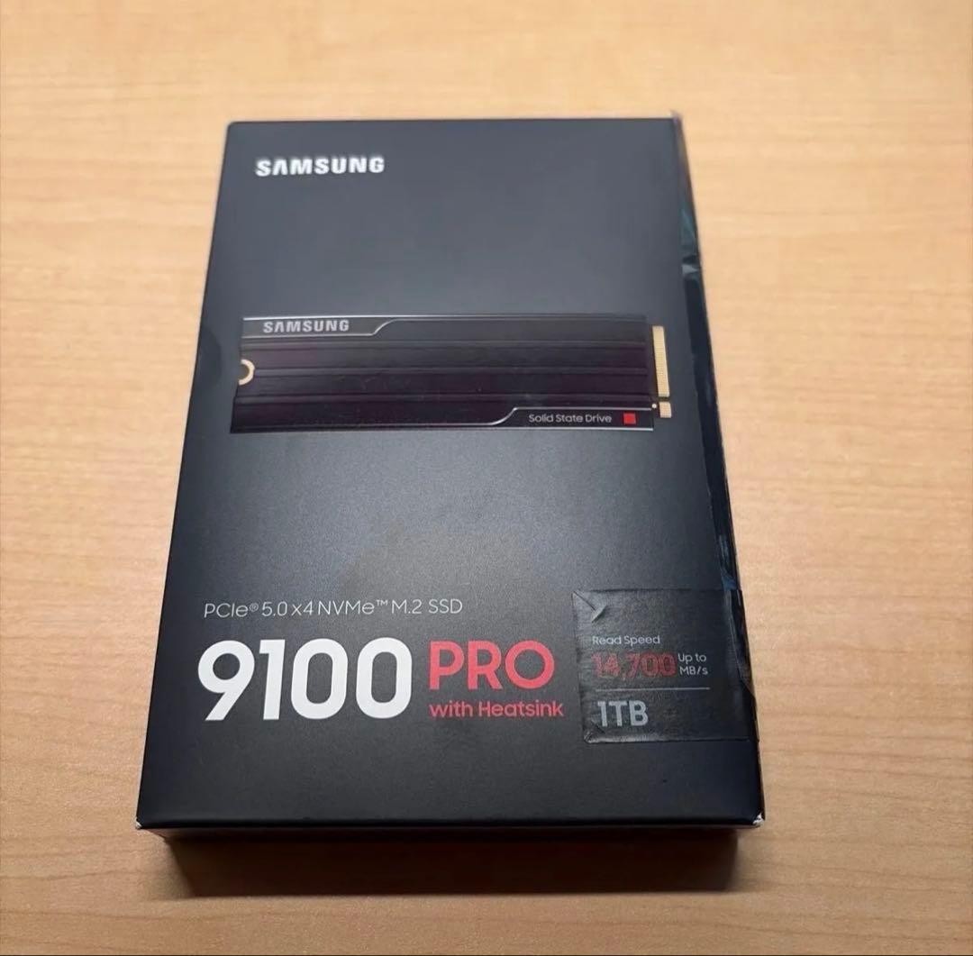 ほぼ新品 Samsung 9100 PRO ヒートシンクモデル SSD 1TB