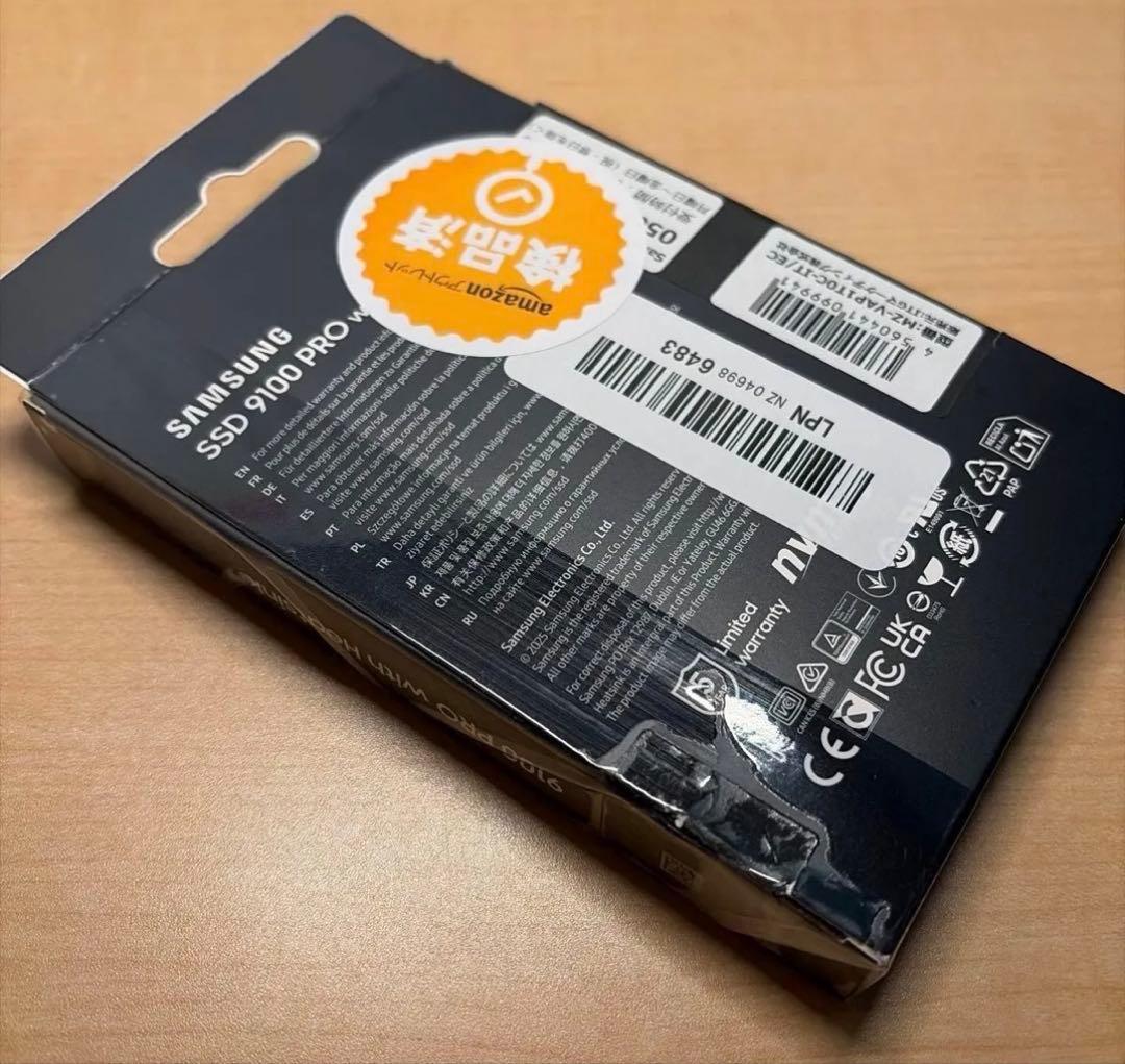 ほぼ新品 Samsung 9100 PRO ヒートシンクモデル SSD 1TB