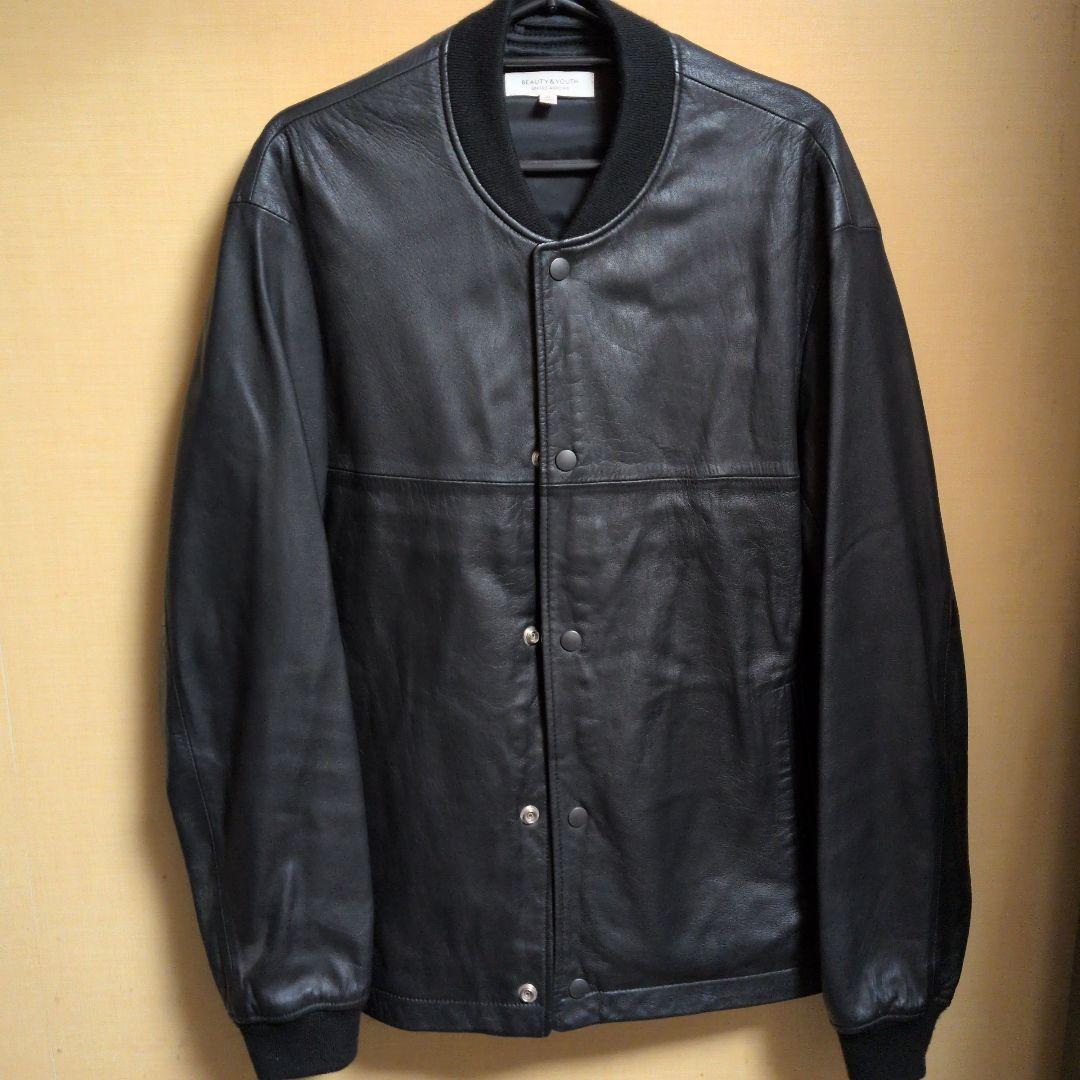 美品 ユナイテッドアローズ ブラックレザージャケット