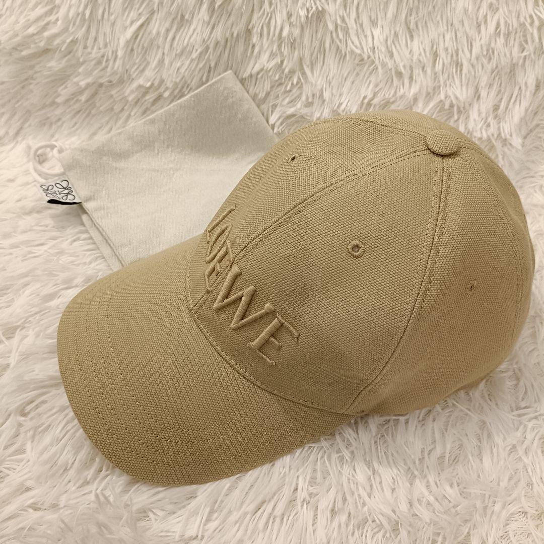 s*s様 極美品✨️保存袋　LOEWE ベージュ キャップ ロエベ