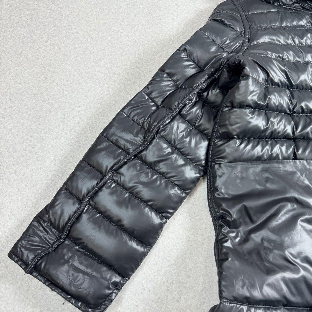 極軽⭐︎高級⭐︎リバーシブル⭐︎ブラック　ダウンコート　ウール　モヘヤ　LL