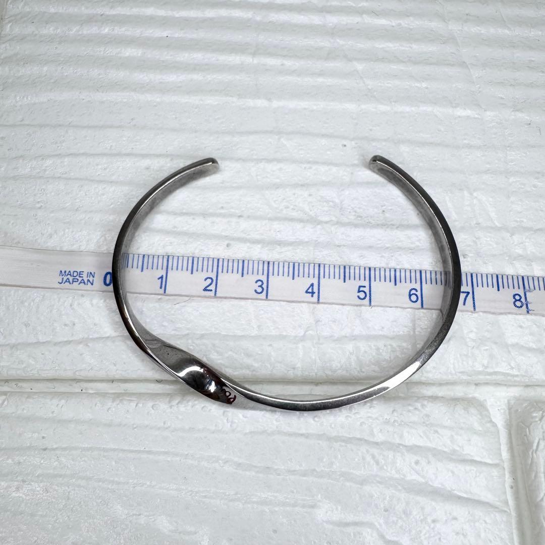 【人気】Paul Smithポールスミス シルバー バングル ツイスト