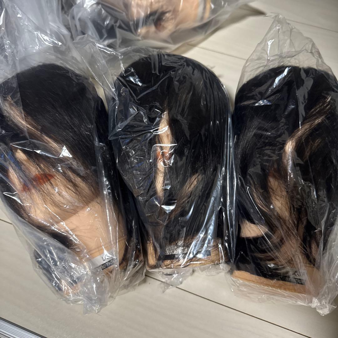 美容師国家試験　練習用カットウィッグ　新品3台 L-30F
