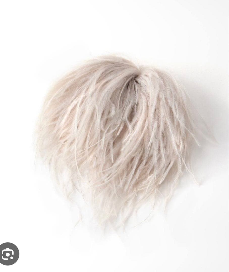 新品♡ふわふわ♡VERMEIL par iena オーストリッチコサージュ