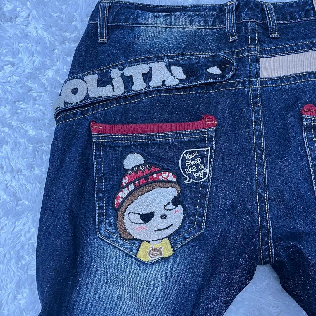 LOLITA JEANS　奈良美智　ジーパン　デニム　サガラ刺繍　インディゴ
