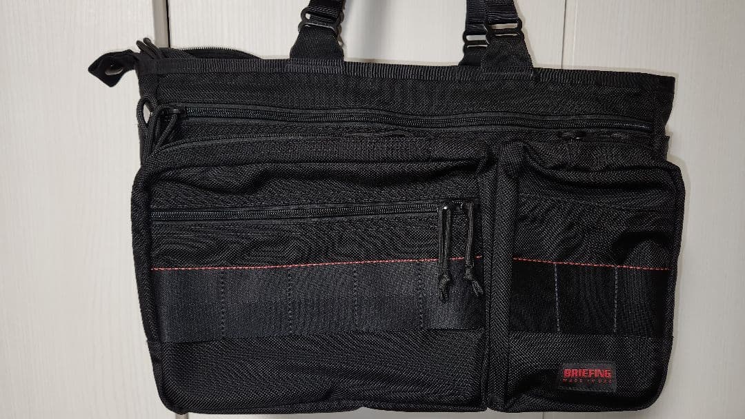 【希少廃盤】ブリーフィング briefing トート 横ワイド バッグ ビジネス