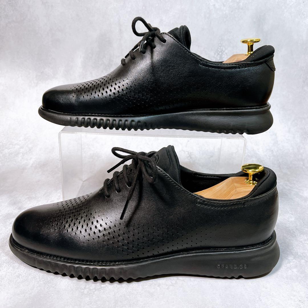 極美品【コールハーン】ゼログランド (8) レーザー ウィング　オックスフォード